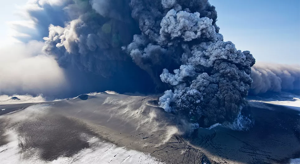 Případová studie sopečné erupce: Eyjafjallajökull, 2010