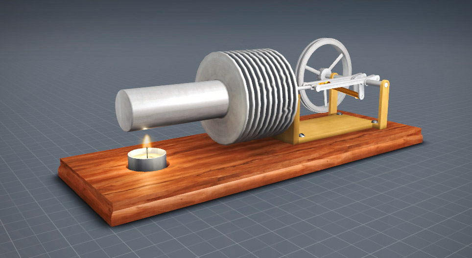 Stirlingův motor - tepelný stroj
