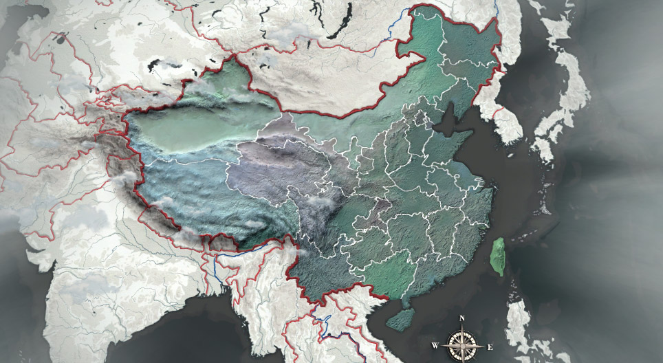 Administrativní mapa Číny