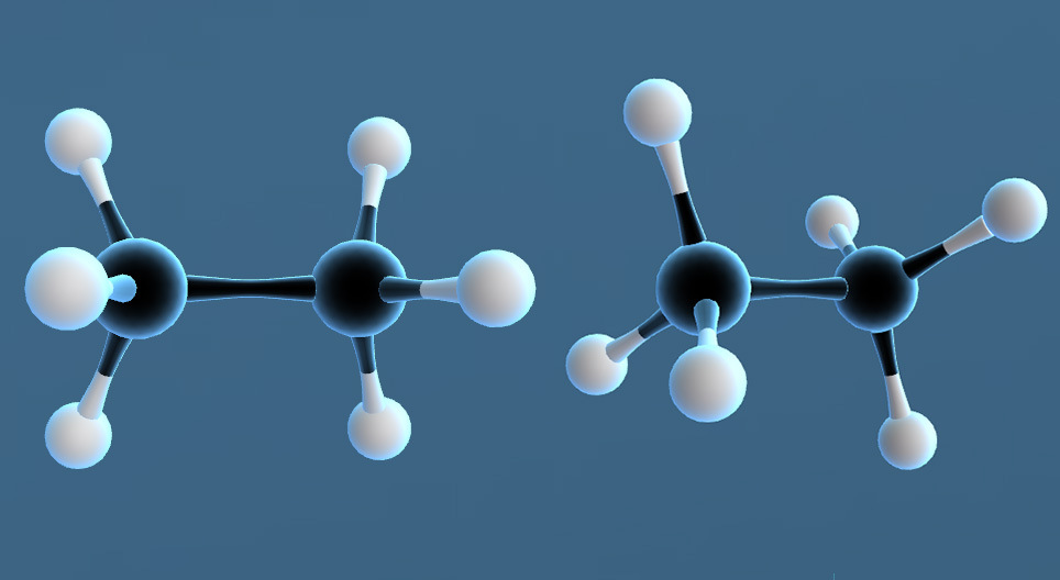 Die Konformationen des Ethanmoleküls