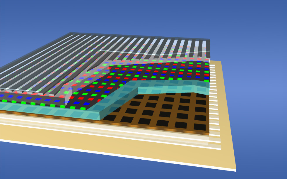 Wie funktioniert der LCD-Bildschirm? - 3D-Modell - Mozaik Digitale ...