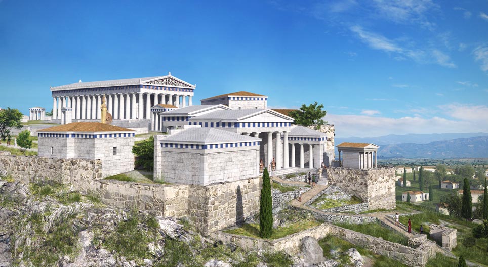 Die Akropolis (Athen, 5. Jahrhundert v. Chr.) - 3D-Modell - Mozaik