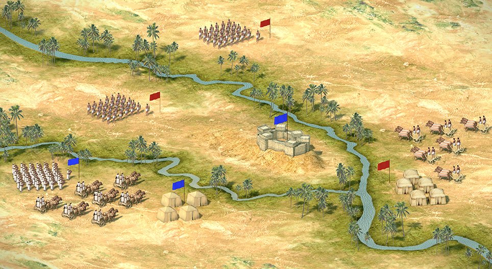 Die Schlacht um Alesia (52 v. Chr.) 3DModell Mozaik Digitale
