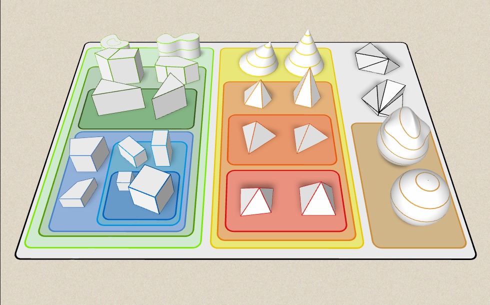 Grouping of solids 1 - 3D scene - Mozaik Digital Education and Learning