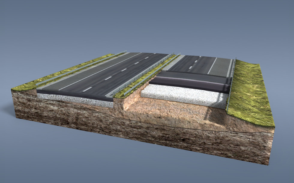 Motorway design and construction - 3D scene - Mozaik Digital Education ...