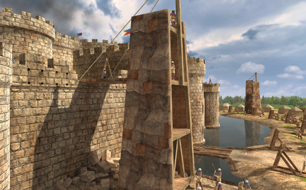 Medieval siege engines - 3D scene - Mozaik Digital Education and Learning