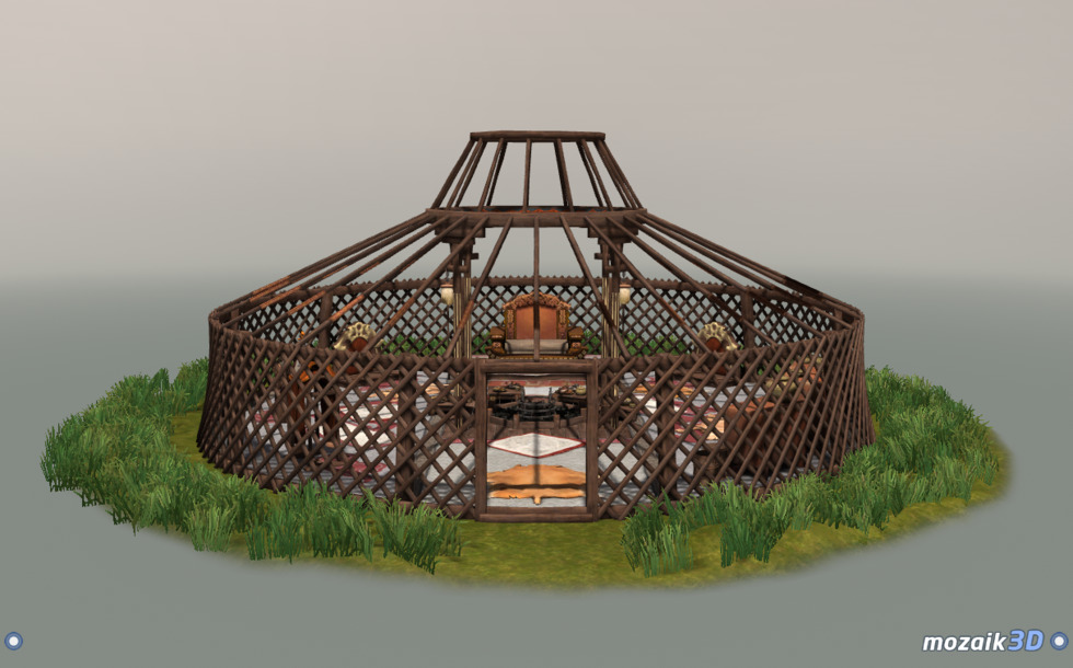Structure of the yurt