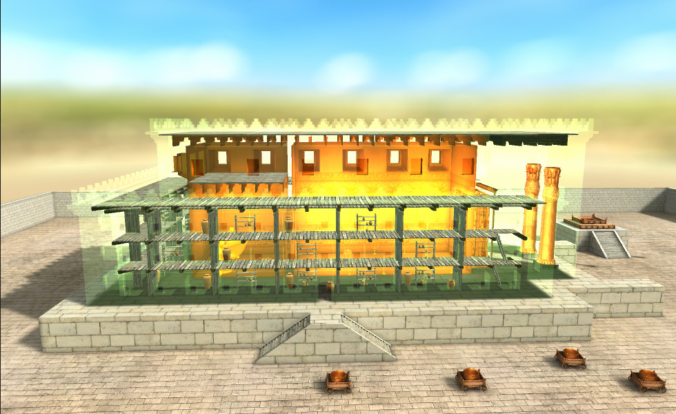 Solomon's Temple (Jerusalem, 10th century BC) - 3D scene - Mozaik ...