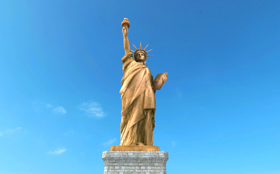 The Statue of Liberty (New York) - 3D scene - Mozaik Digital