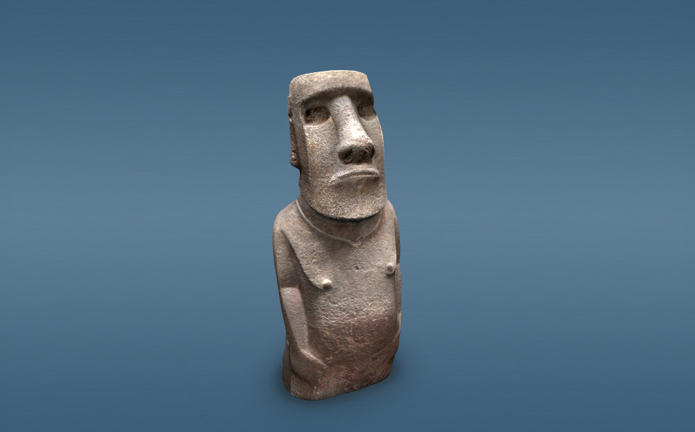Moai (Easter Island, 16th century) - 3D scene - Mozaik Digital