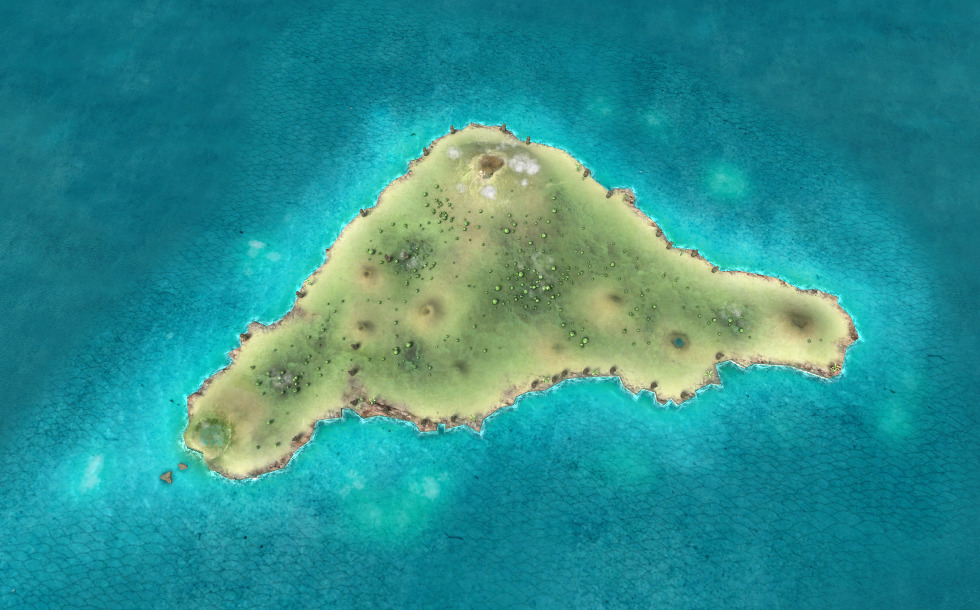 Moai (Easter Island, 16th century) - 3D scene - Mozaik Digital