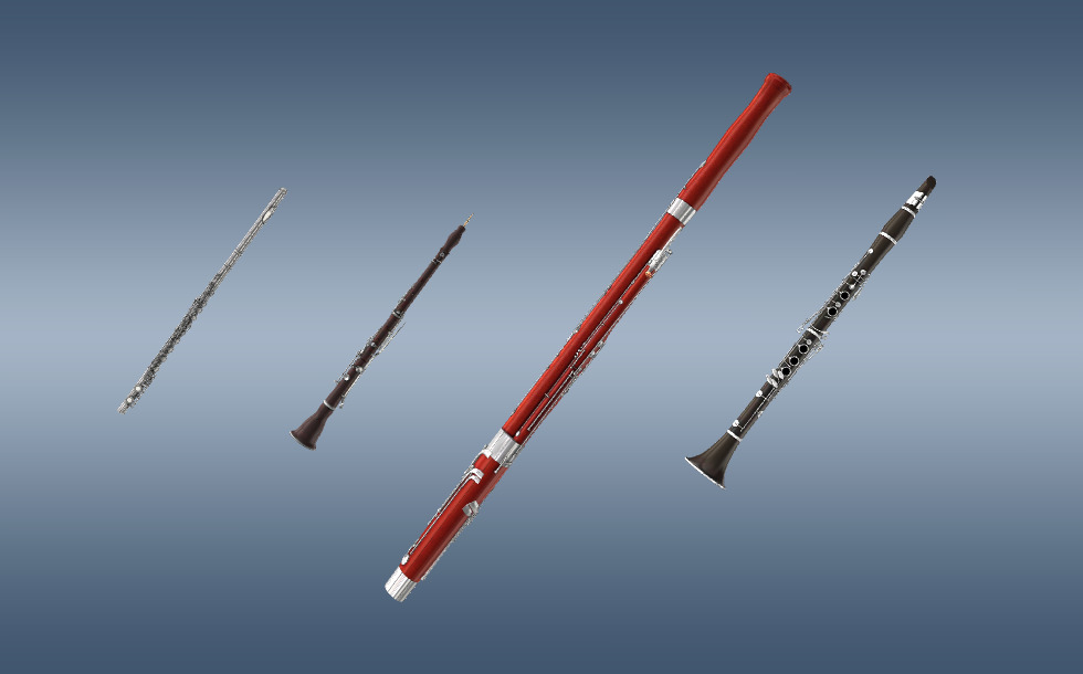 Woodwind instrument - 3D scene - Mozaik Digital Education and Learning