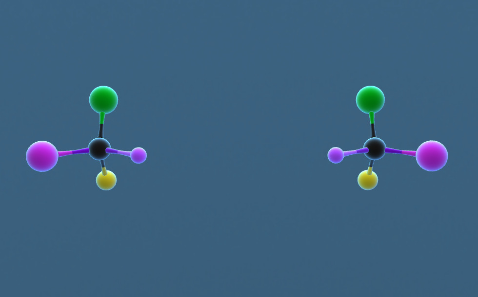 Optical Isomerism 3D Scene Mozaik Digital Education And Learning