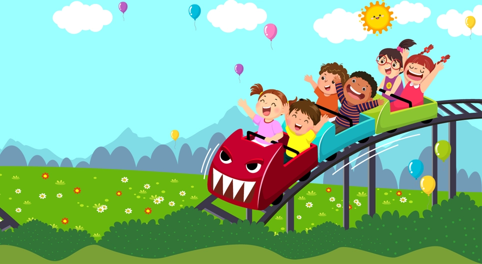 ¡Vamos a la montaña rusa!