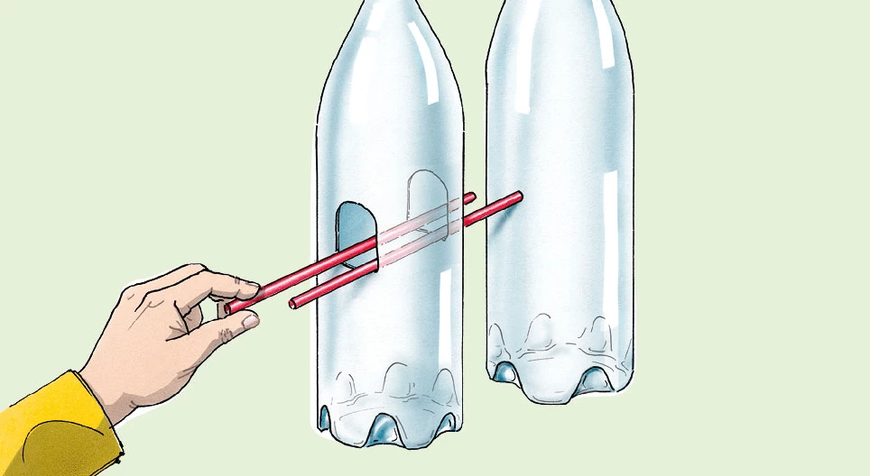 Levitating straws
