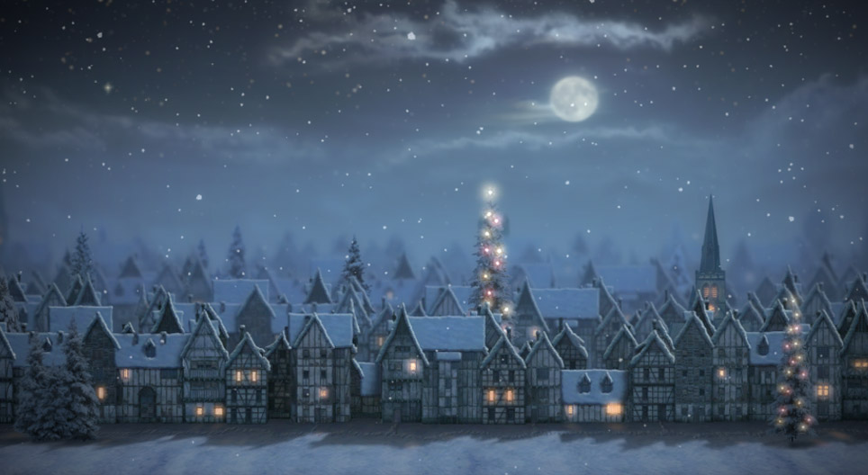 Una ciudad en Navidad
