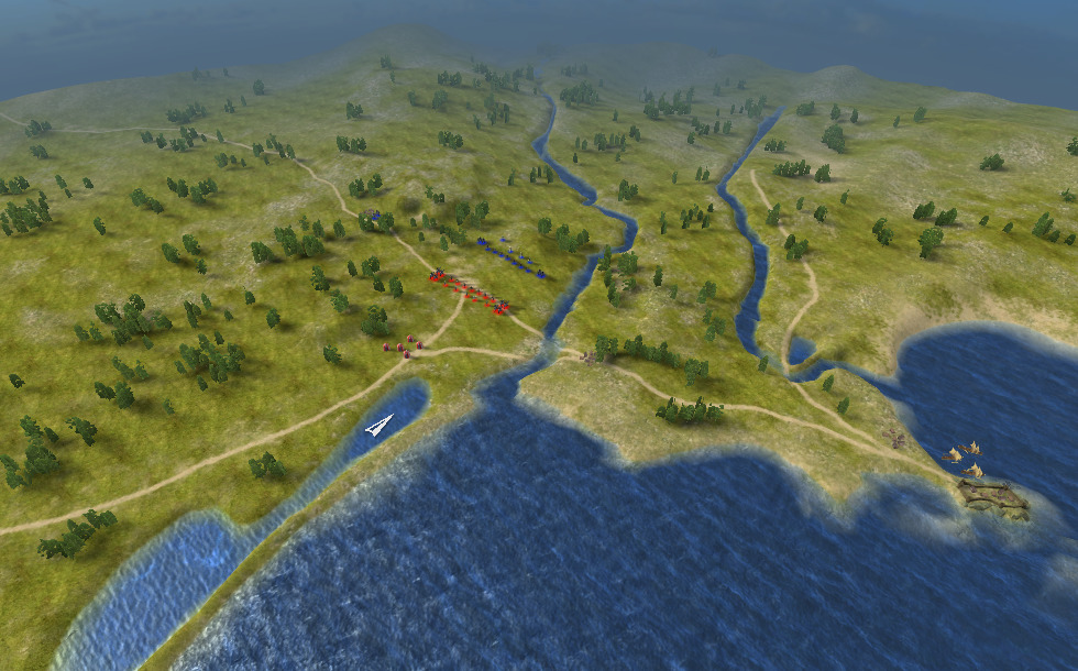 Batalla de Aqueloo (año 971) escena en 3D Educación digital y