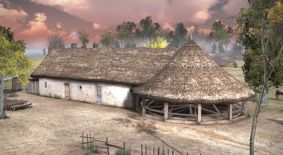 How does it work? Combine harvester 3D scene Mozaik Digital