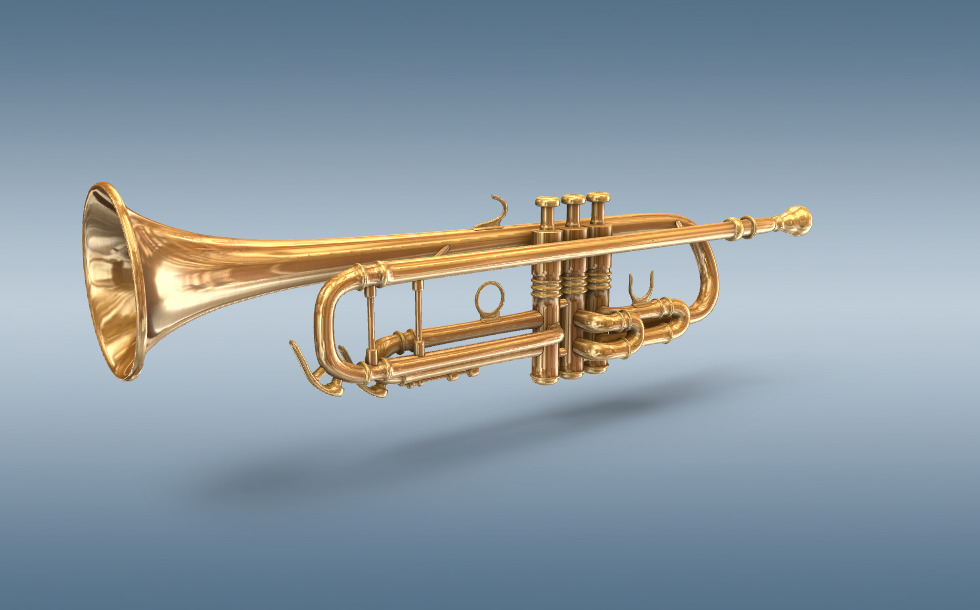 Tromba Da Cavalleria In Ottone Dorato - Bugle Per Scout, Bande, Principianti E Bambini | Lunghezza 32 Cm