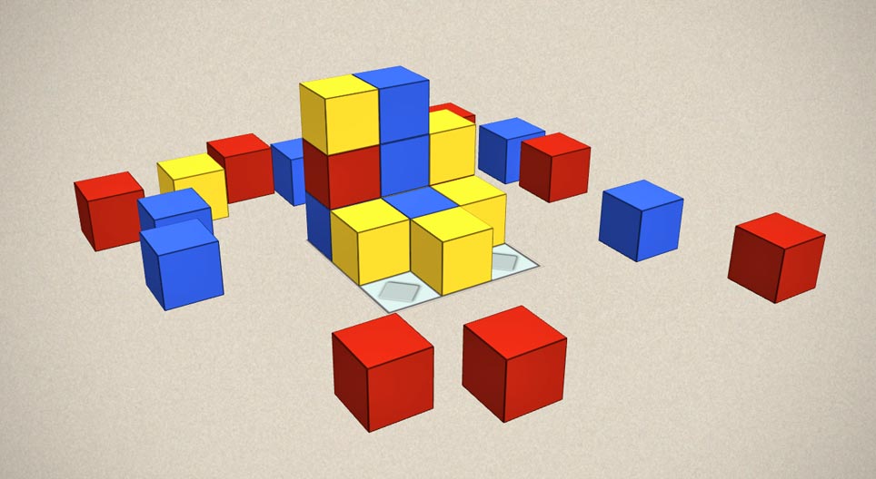 Costruzione di figure (multicolore)