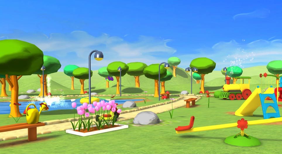 Caterina nel parco giochi