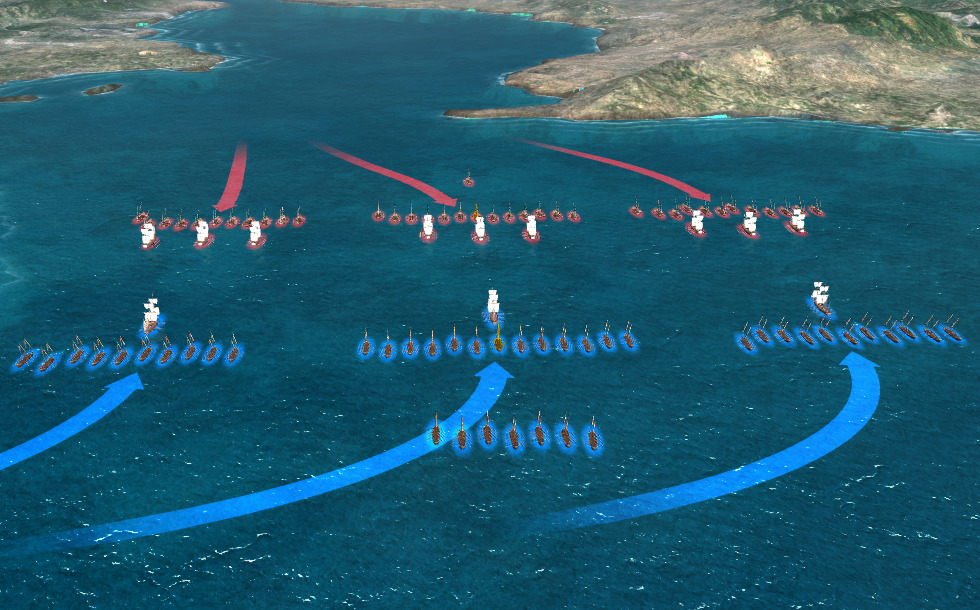 Battaglia di Lepanto (1571) - scena 3D - Insegnamento e apprendimento