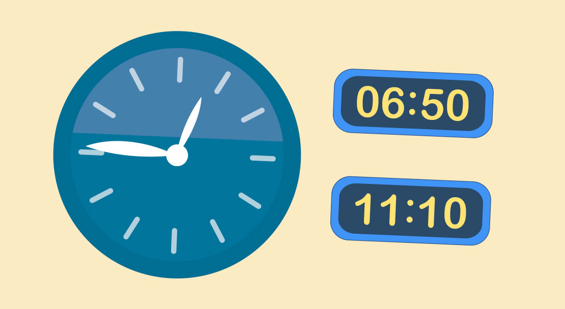 今、何時ですか。 - Mozaikデジタル教育と勉強