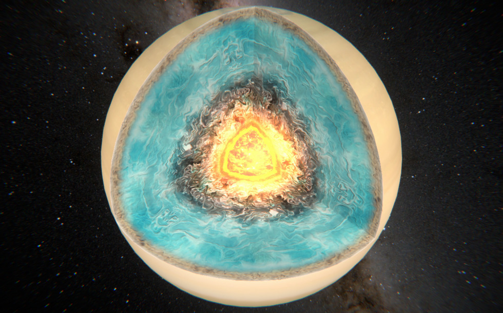 土星 - 3Dシーン - Mozaikデジタル教育と勉強