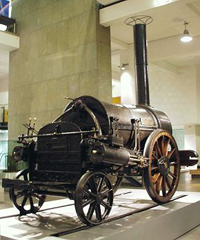 スチーブンソンのロケット号(1829年) - 3Dシーン - Mozaikデジタル教育