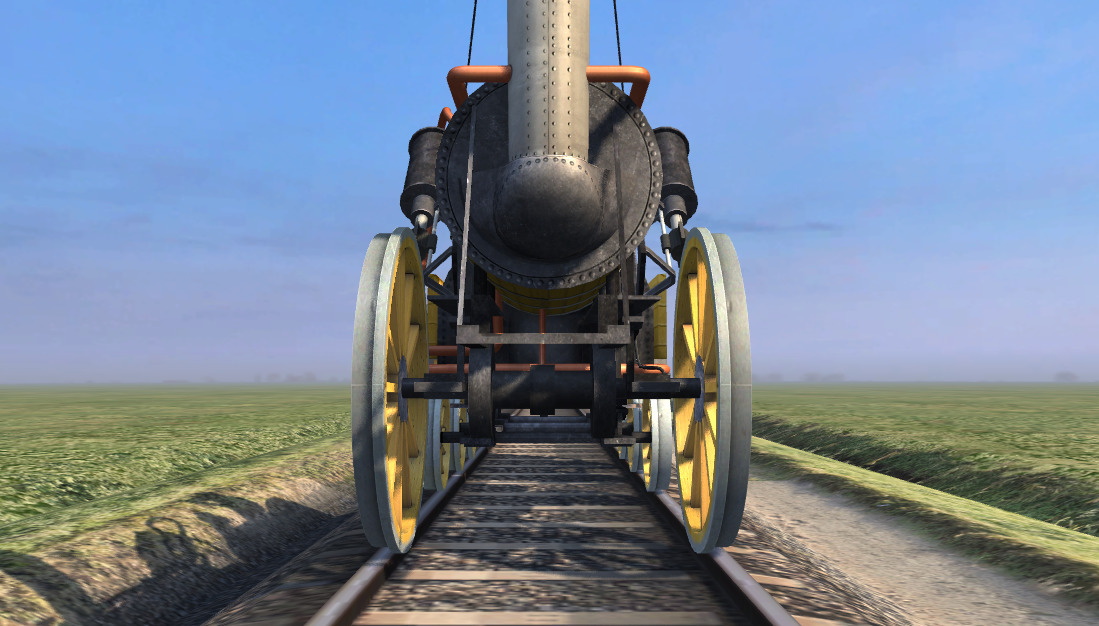 スチーブンソンのロケット号(1829年) - 3Dシーン - Mozaikデジタル教育