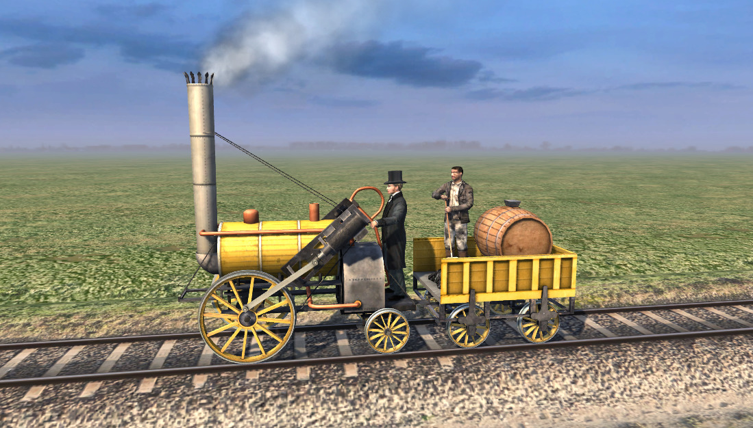 スチーブンソンのロケット号(1829年) - 3Dシーン - Mozaikデジタル教育