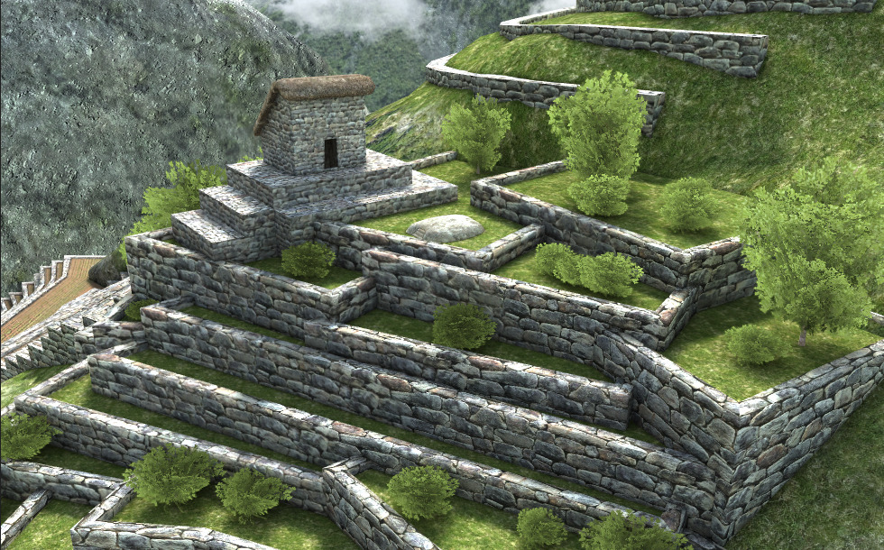 マチュピチュ (15世紀) - 3Dシーン - Mozaikデジタル教育と勉強