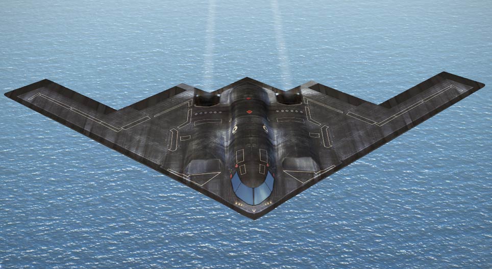 B-2 スピリット (米国、1989年) - 3Dシーン - Mozaikデジタル