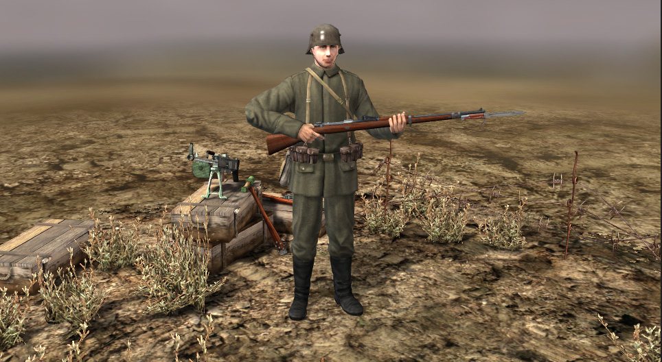 ドイツの兵士 (第一次世界大戦) - 3Dシーン - Mozaikデジタル