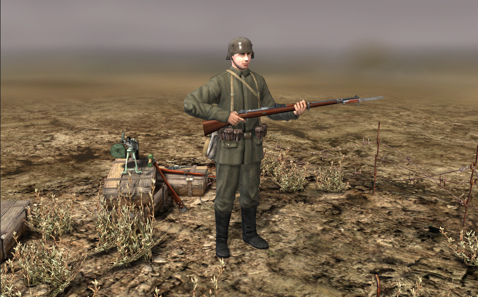 ドイツの兵士 (第一次世界大戦) - 3Dシーン - Mozaikデジタル教育と勉強