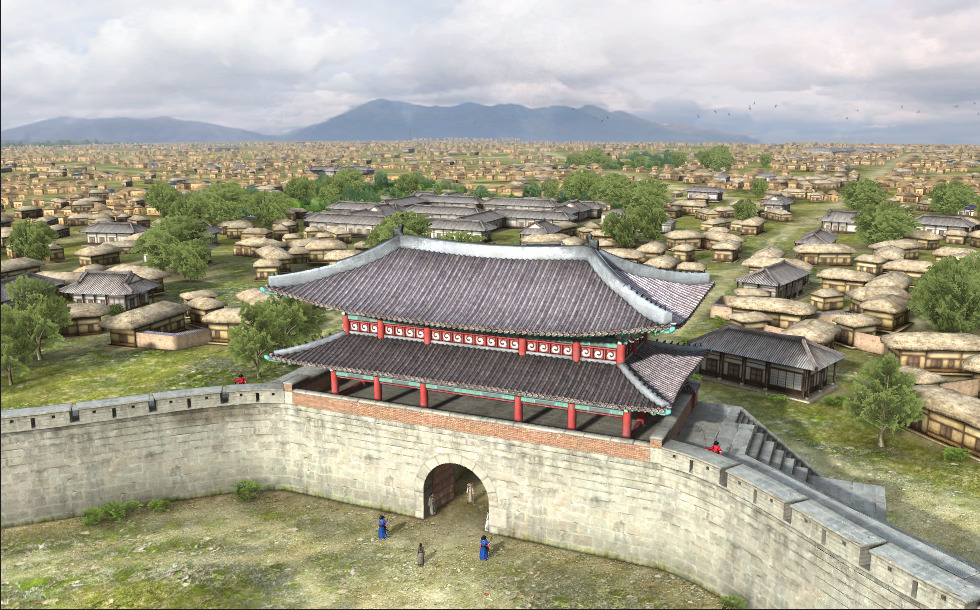 南大門 (ソウル、韓国、14世紀) - 3Dシーン - Mozaikデジタル教育と勉強
