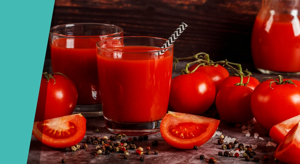 Меняющий цвет томатный сок