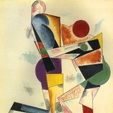 А. Родченко: «Чемпионы Англии и Франции» (1920, конструктивизм)