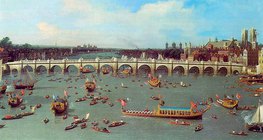 Джованни Каналь (Каналетто): «Лондон, Вестминстерский мост» (фрагмент)