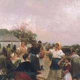 Лайош Деак-Эбнер: «Рынок домашней птицы» (1885)