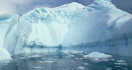 Hielo en la Antártida