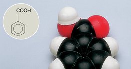 Полусферическая модель молекулы бензойной кислоты