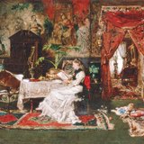 Михай Мункачи: «Парижский интерьер» (1877)