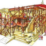 公元前5世紀古海拉斯寺廟建築復原圖