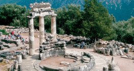 Las ruinas de Delfos hoy en día