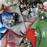 Марк Шагал: «Я и деревня» (1911, сюрреализм)