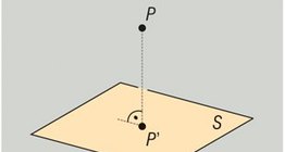 Proyección perpendicular de un punto sobre un plano