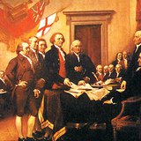 La firma della Dichiarazione d'indipendenza degli Stati Uniti d'America
