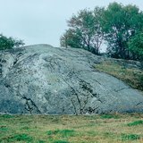 Отшлифованная временем скала в Финляндии