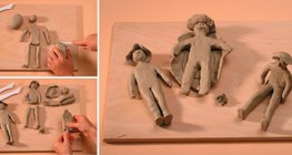 Изготовление фигуры человека из пластилина